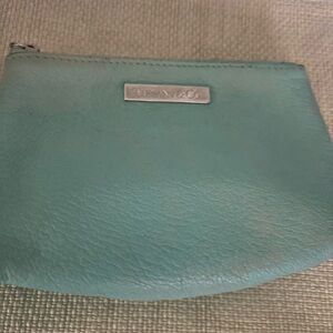 Tiffany & Co. Blue Leather Pouch